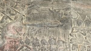 Bas relief - Bhishma on the bed of arrows