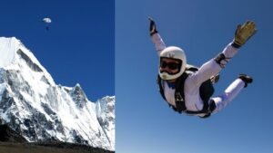 where is the closest place to go skydiving nepal near india