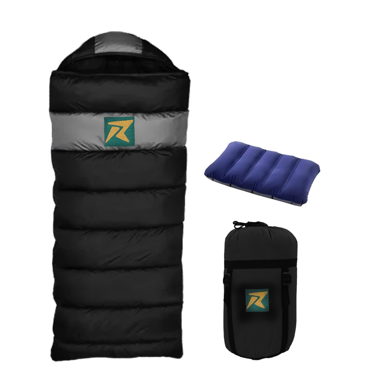 Rocksport Karakoram -5°C to +5°C Sleeping Bag for Adults,Camping, Hiking, Indoor & Outdoor with Extra Fur Lining for Winters