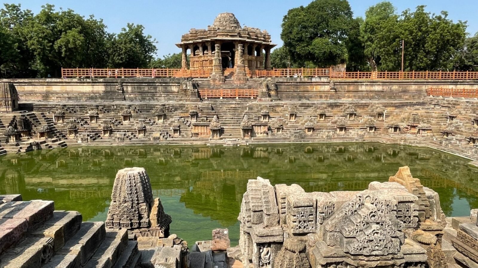 View of Ram Kund and Sun Temple