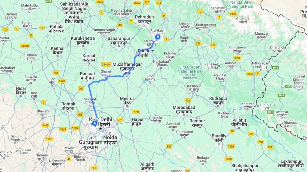 Delhi to Rishikesh Best Road Trips in India by Car