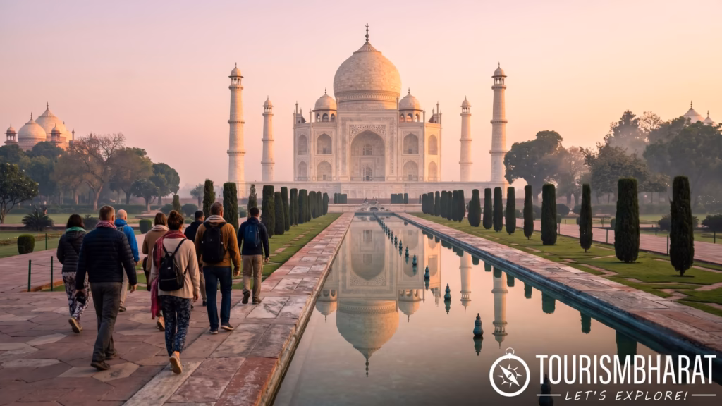 Best time to visit Taj Mahal for group tours &mdash; sunrise view