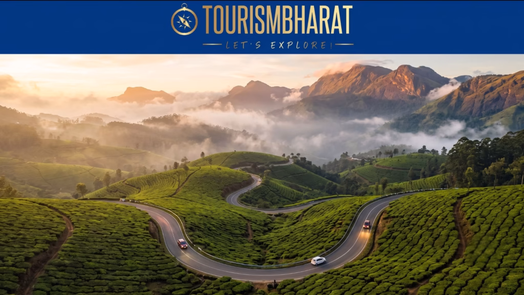 Scenic hill road for a 2-day trip in India